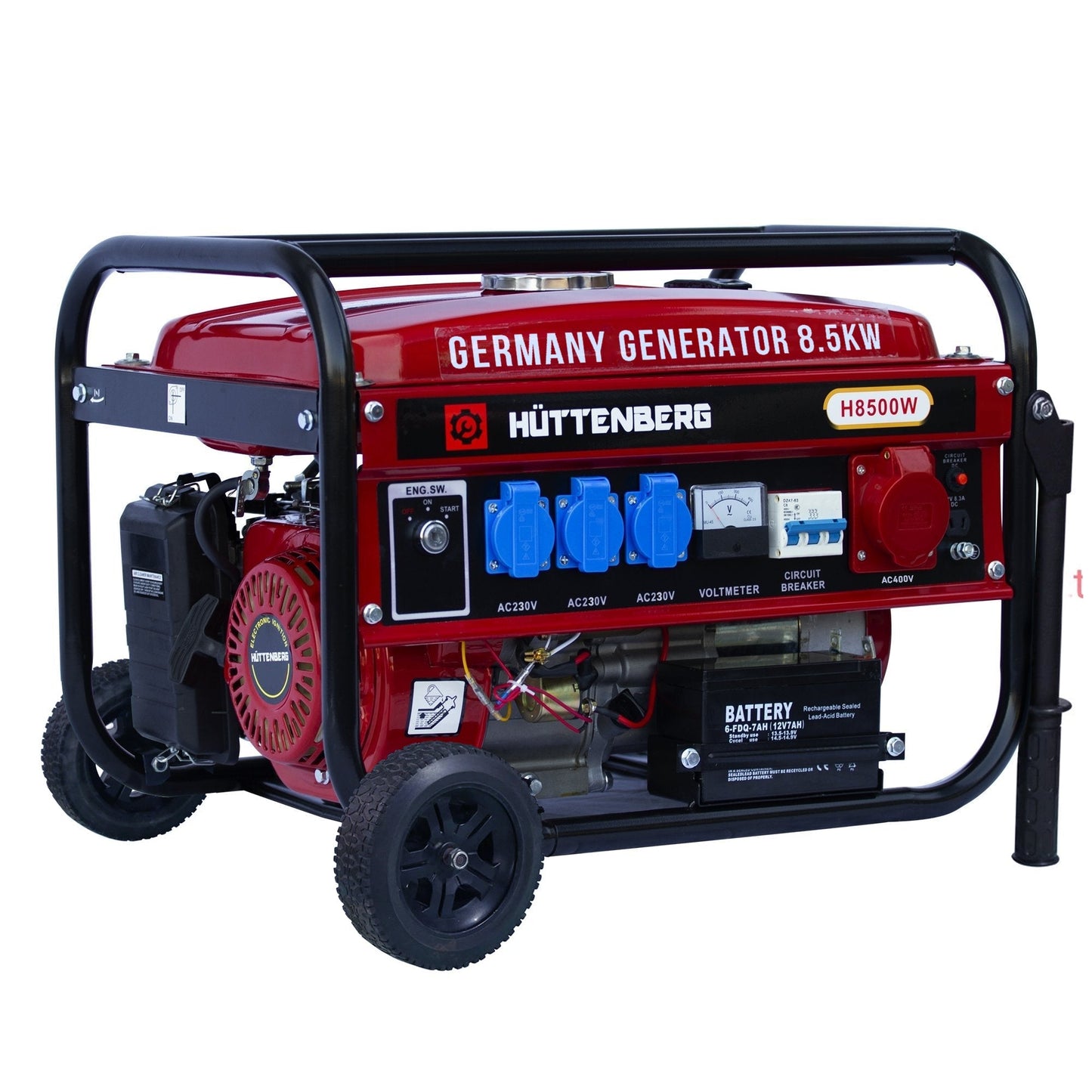 Generatore di corrente 8500W 8,5KW (220/380v) inverter AVR trifase avviamento elettrico