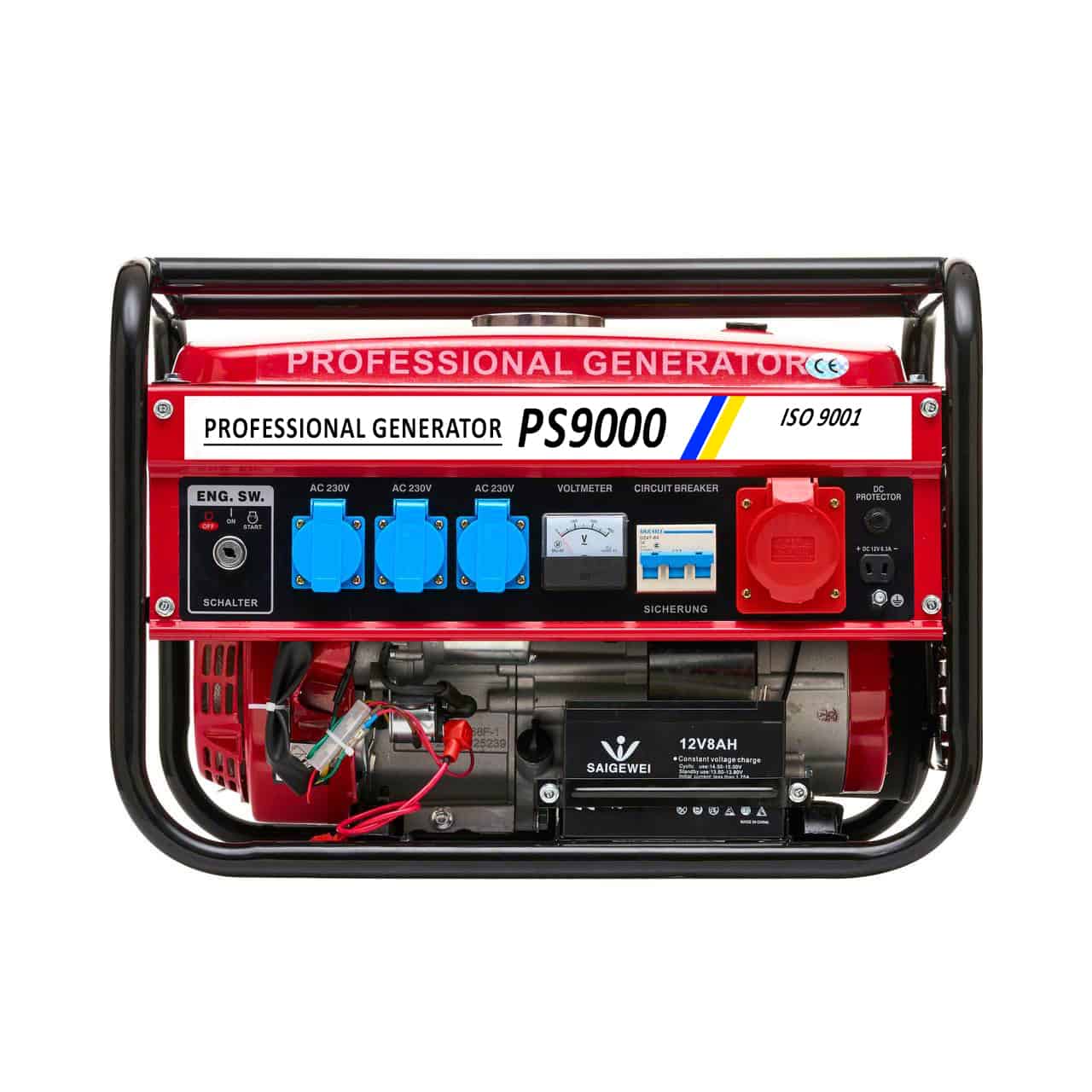 Generatore Di Corrente Benzina 7500W 7.5kW 220v/380v Silenzioso Inverter
