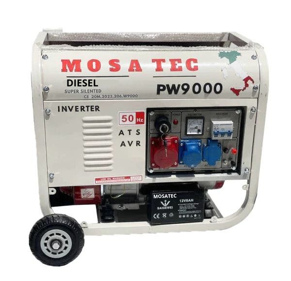 Generatore di Corrente Diesel 8500W 8,5 kW Inverter AVR Trifase Silenzioso