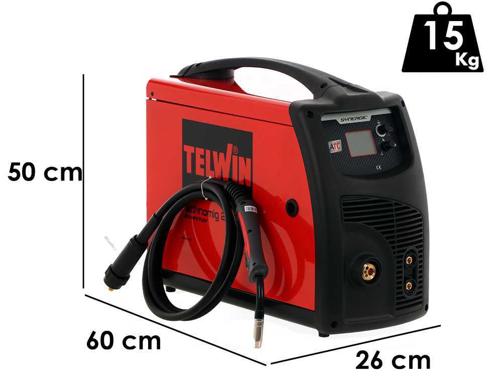 Saldatrice Inverter Telwin Technogim 215 Dual Synergic EURO